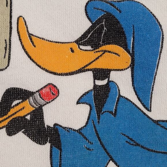 Vintage Daffy-Duck Sweatshirt Womens Large 23x23 Christmas - Picture 10 of 14